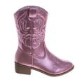 thumbnail image 2 of Kensie Girl Metallic Cowgirl Boots.(Little Kids Big Kids)Pink Metallic, Size: 13, 2 of 7
