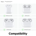 thumbnail image 3 of elago AirPods Pro Ear Hooks for AirPods Pro, AirPods Pro 2nd Gen, AirPods 3rd, AirPods 1 & 2 (Black) - AirPods EarHooks hold your AirPods securely, Great for fitness activities, 3 of 9