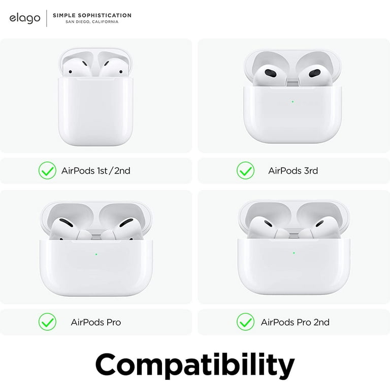 elago AirPods Pro Ear Hooks Designed for Apple AirPods Pro and Designed for AirPods  1 & 2 (White) [US Patent Registered] : : Electronics