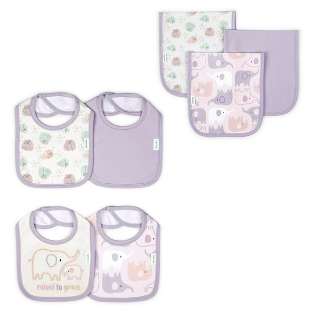 Set de baberos y paños para Eructos Ingenuity 13010 lila 9999-SIN TAMAÑO