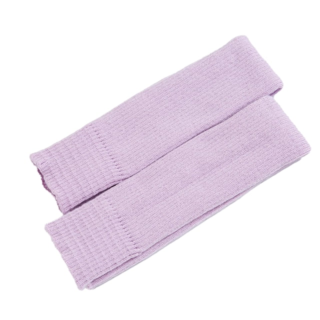 Advancent 1 par de calentadores de piernas para mujer, mano de obra fina de alto rango, diseño único, apariencia exquisita, calcetines de pila Suministros térmicos Púrpura claro medio