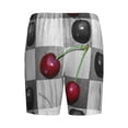 thumbnail image 7 of Daiia Cherries laid Mens Woven Stretch Pajama Short,Short Pajama Pants-Small, 7 of 7
