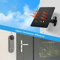 thumbnail image 3 of Solar Panel for   Doorbell, 10W Solar Panel Charging with U Shape Port, IP66 Waterproof   Doorbell Solar Charger with 9.8ft Charging Cable & Adjustable Mount, 3 of 7