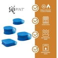 thumbnail image 6 of Silipint Silicone Go Go Bowl Set with Attached Lids, BPA-Free Reusable Food Storage Containers, Microwave, Freezer & Dishwasher Safe, Deep Pool Color, 4-Piece Set (10 oz, 20 oz, 30 oz & Sandwich Size, 6 of 9
