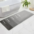 thumbnail image 6 of Bathroom Rugs 24x48 Non Slip Dark Grey Fluffy Bath Mat for Bathroom Floor Washable Plush Luxury Bath Rug for Tub Soft Shaggy Absorbent Shower Sink Mat, 6 of 18