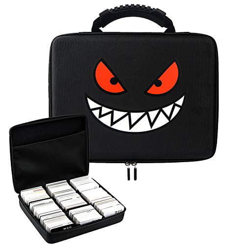 Brappo Travel Hard Case Cover Storage Bag Card Game Holder Includes Removable Divider Fit for Pokemon Trading Cards Galaxy 