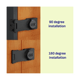 thumbnail image 2 of Keyless Combination Lock -3-Digit Combination Lock for Cabinet Doors - Twist Knob Hasp Latch Lock with Password Code, 2 of 7