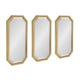 thumbnail image 1 of Kate and Laurel Laverty Modern Decorative Octagon Wall Mirror Set, Set Of 3, Gold, Geometric Wall Accent Mirrors For Home, 1 of 7