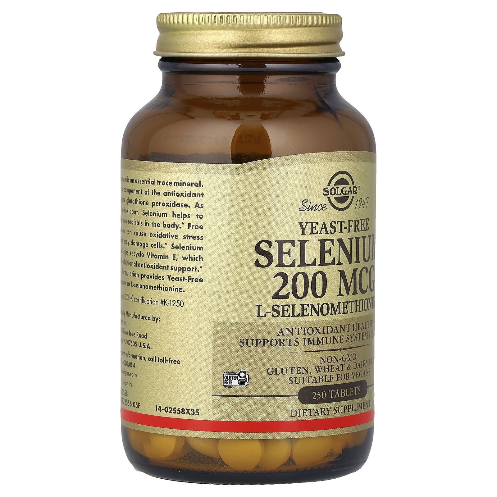Solgar Yeast Free Selenium 200 Mcg Tablets