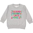 thumbnail image 2 of Inktastic Grandma Grandpa Love Me Girls Toddler Sweatshirt, 2 of 4