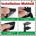 thumbnail image 3 of 4 Pcs Christmas Stocking Holders for Fireplace- Adjustable Stocking Hangers with Protective Pads- No- Decoration, 3 of 6