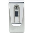 thumbnail image 2 of CTM®  Stainless Steel Checkerboard Money Clip (Men's), 2 of 2