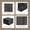 Black, variant on Tiles, Patio Flooring - Outdoor Waterproof Acacia Wood Tiles for All Weather Use - Balcony, Backyard, Indoor & Outdoor (Brown, Square - Set 10 Crossed Pattern)