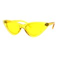thumbnail image 3 of Womens Gothic Cat Eye Pop Color Funk Vintage Sunglasses Yellow, 3 of 5