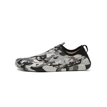 

Woobling Womens Mens Beach Shoe Quick Dry Aqua Socks Slip On Water Shoes Casual Flats Outdoor Yoga Black 5.5