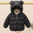 thumbnail image 2 of CHEEREAM Baby Boys Girls Winter Coats Toddler Bear Hoods Down Jacket Infant Kids Light Puffer Padded Outwear 9M-7T, 2 of 4