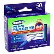 4 Pack - DenTek Adult Instant Pain Relief Kit Maximum Stregnth, 50 Each