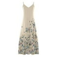 thumbnail image 3 of Ruyang Summer Dresses for Women 2024 Casual Floral Spaghetti Strap V Neck Casual Elegant Long Maxi Dress Boho Floral Dresses, 3 of 4