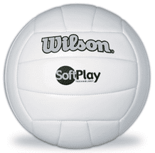 NEW WILSON VOLLEYBALL LIGHT BLUE OFFICIAL SIZE  WEIGHT SOFT PLAY OUTDOOR INDOOR 