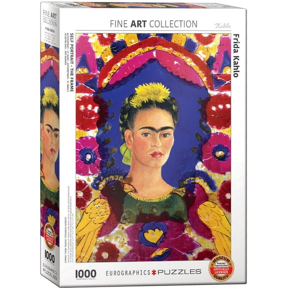 Self Portrait, The Frame by Frida Kahlo 1000-Piece Puzzle