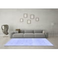 thumbnail image 3 of Ahgly Company Machine Washable Indoor Round Abstract Blue Modern Area Rugs, 8' Round, 3 of 4
