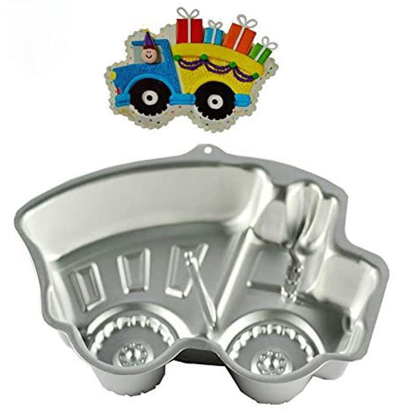 DAMAIE 3D Truck Baking Pan Aluminum Cake Mold DIY Birthday Cake