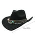 thumbnail image 4 of Sombrero de vaquero occidental hueco de lana para niños Sonducket Bronceado suave, 4 of 6