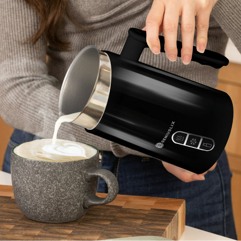 Electric Milk Frother For Coffee, Paris Rhone 4-in-1 Milk Steamer,  10.1oz/300ml Milk Warmer, Hot Milk Foamer For Latte, Cappuccino, Macchiato,  Hot