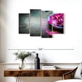 thumbnail image 3 of Elephant Stock Spa Fusion Wall Art - Horizontal Multi Panel Canvas - Living Room Wall Decor - Floral And Botanical Multi Panel - Gray And Purple Decor - 36" x 22", 3 of 8