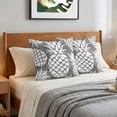 thumbnail image 6 of Pillow Covers 20x20 Set of 2, Sage Green Pineapple Throw Pillow Covers Decorative Couch Cushion Cover, Tropical Summer Botanical Fruits Microfiber Soft Square Pillowcases for Bedroom Living Room Sofa, 6 of 9