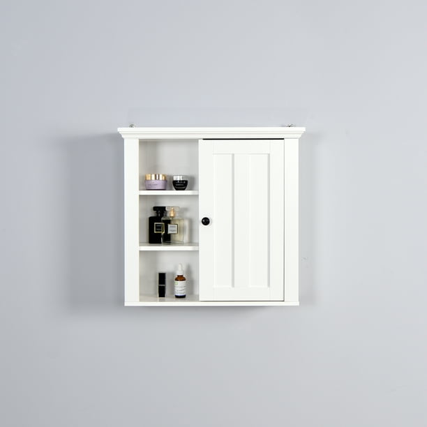 FYYDES Bathroom Wooden Wall with a Door 20.86x5.71x20 inch