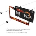 thumbnail image 5 of Red Gold Marble License Plate Frames for Women Men Car Plate Holder Cover Metal Tag Aluminum Car Accessories Front Rear Plate Decor, 5 of 6