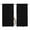 Black, variant on Black Semi Sheer Window Curtains 72 Inches Long, Pure Black Rod Pocket Voile Silky Chiffon Curtain Light Filtering Drapes for Living Room, Kitchen, Bedroom, 52"x72", 2 Panels