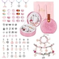 thumbnail image 1 of Kit de fabricación de pulseras Emibele para niñas con joyero de 5 a 12 años, 1 of 8