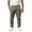 Army Green, variant on Boys Linen Blend Casual Pants Elastic Waist Drawstring Trousers Lightweight Summer School Uniform Bottoms