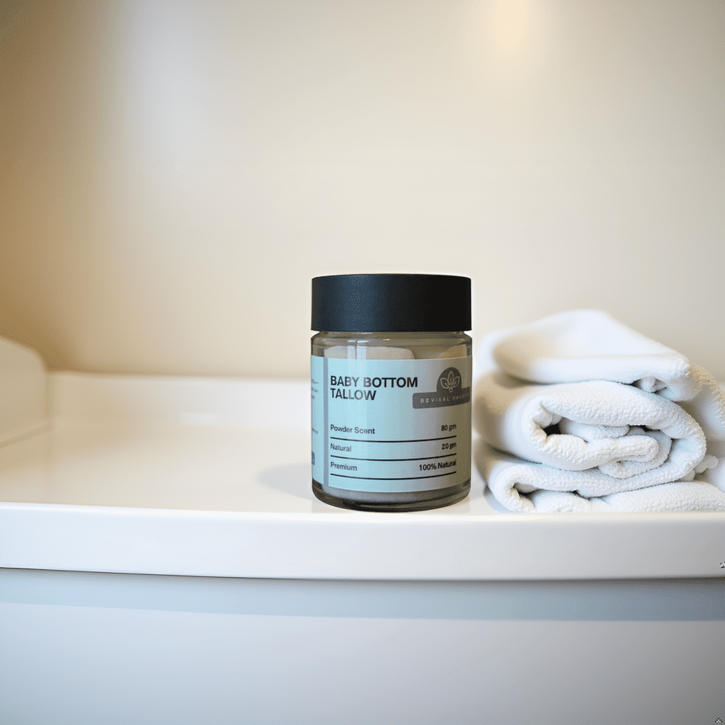 Revival Pharms Baby Bottom Tallow – Natural Relief for Tender Skin (2.6 oz)
