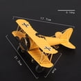 thumbnail image 2 of SHISUYAN 1Set Mini Desktop Ornament Aircraft Models Retro Style Metal Christmas Tree Hanging, 2 of 8