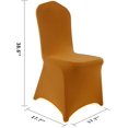 thumbnail image 4 of 12pcs Stretch Spandex Chair Cover for Wedding Party Dining Banquet Event (Gold, 12), 4 of 8