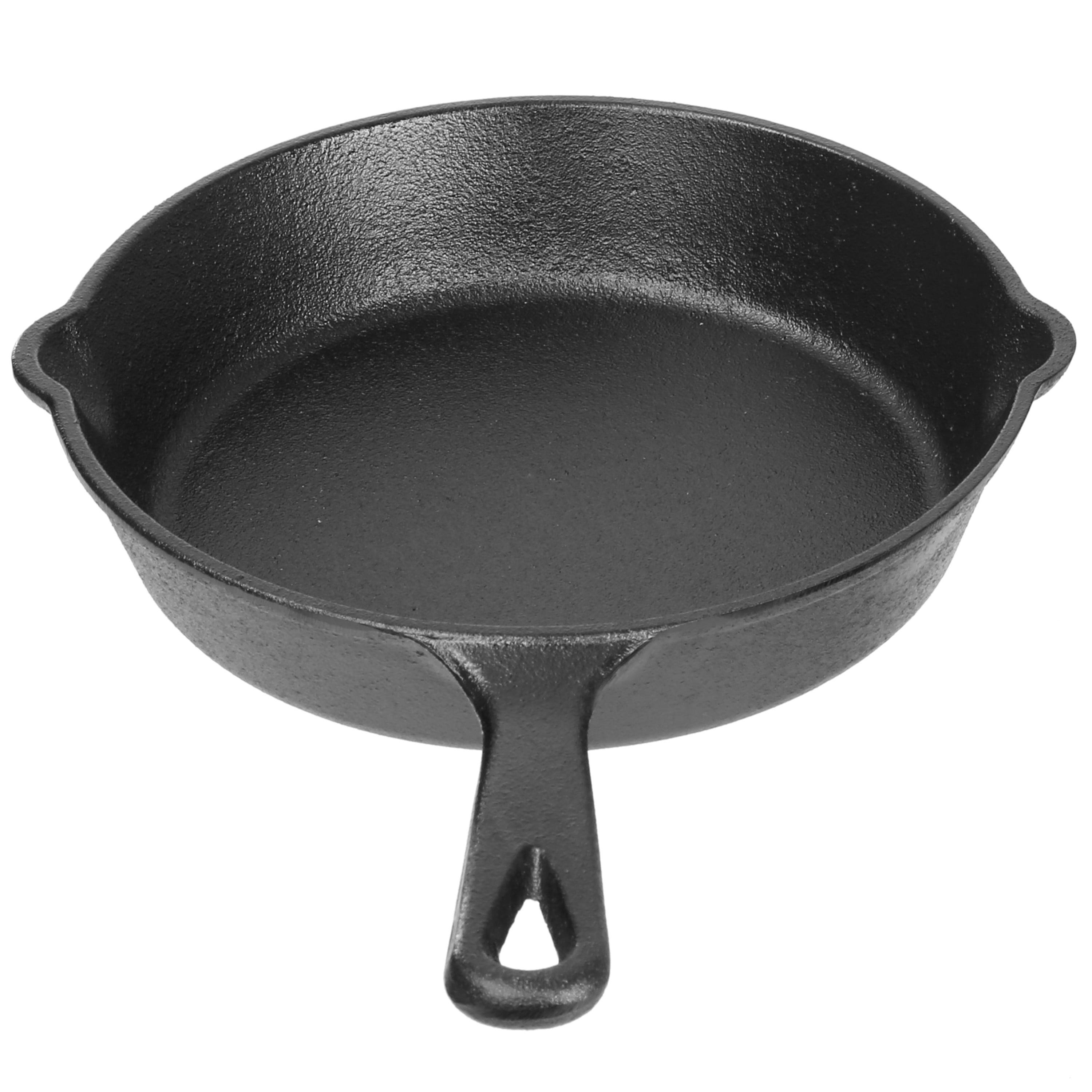 MICHELANGELO Cast Iron Skillet, 10 Inch Cast Iron Skillet With Lid,  Preseasoned Oven Safe Skillet, Iron Skillets for Cooking with Silicone  Handle & Scrapers - 10 Inch 