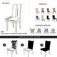 thumbnail image 3 of Shukii Stretch Dining Chair Covers Set of 4 Black Waterproof PU Leather Chair Slipcovers Chair Protector Cover Universal Chair Covers for Dining Room Kitchen Hotel, 3 of 3