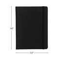 Samsill Large Hardbound Writing Notebook Journal, 7.5"x10", Black ...