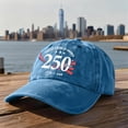 thumbnail image 4 of 250th Anniversary USA Hat Unisex States Of America 1776-2026 Distressed Washed Baseball Cap Patriotic Print Adjustable Dad Hat Multi Color Options Baseball Cap Casual 2026 Hats, 4 of 5
