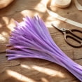 thumbnail image 5 of 100 Pack Pipe Cleaners 12 Inch, Assorted Fuzzy Chenille Stems Purple, Flexible Craft Pipe Cleaners for Floral Arrangements Wreath Making DIY Art Projects Decor, 5 of 6