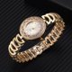 thumbnail image 3 of Reloj de cuarzo con correa de aleación de moda Reloj de pulsera informal para mujer con decoración de diamantes de imitación (plateado), 3 of 5