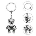thumbnail image 4 of Taxenne 3-Piece Bear Keychain Set for Men, Funny Animal Key with Removable Limbs, Handmade Metal Car Key Chains, 4 of 6