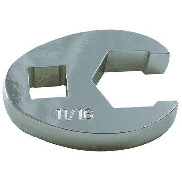 K Tool International Wrench 11/16 Inch Flare Nut Crowfoot 6 Point 3/8 Drive