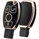 thumbnail image 1 of Funda para Llave de Coche para Mercedes Benz, Funda para Llave para Mercedes Benz W204 W211 2-3 Botones sin Llave Clase ABCE (Borde Dorado Negro), 1 of 7