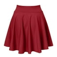 thumbnail image 4 of Siilsaa Women's Basic Versatile Stretchy Flared Casual Mini Skater Skirt A,S, 4 of 5