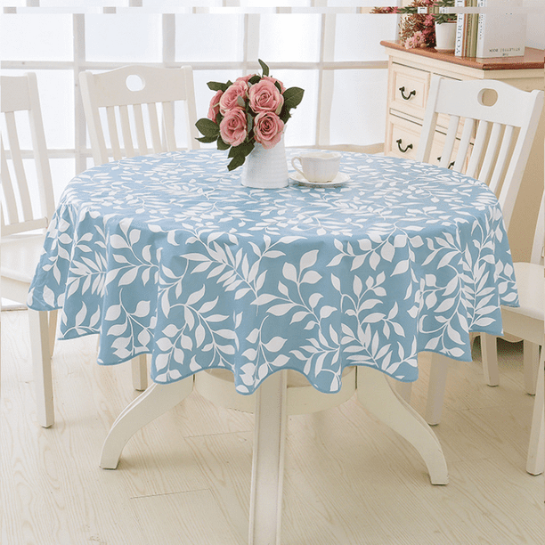 Mantel de encaje de vinilo redondo, resistente al agua, de plástico PVC, lavable, a prueba de derrames, de Peva, resistente al agua, a prueba de manchas, para mesa de juego$Mantel de encaje de hule