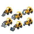 thumbnail image 1 of 6pcs Children Simulation Engineering Vehicles Car Truck Auto Model Educational Toys Bulldozer, 1 of 9